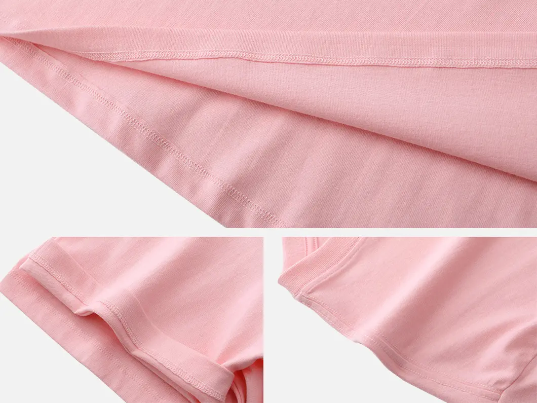Solid Color Cotton T-Shirt - View 4