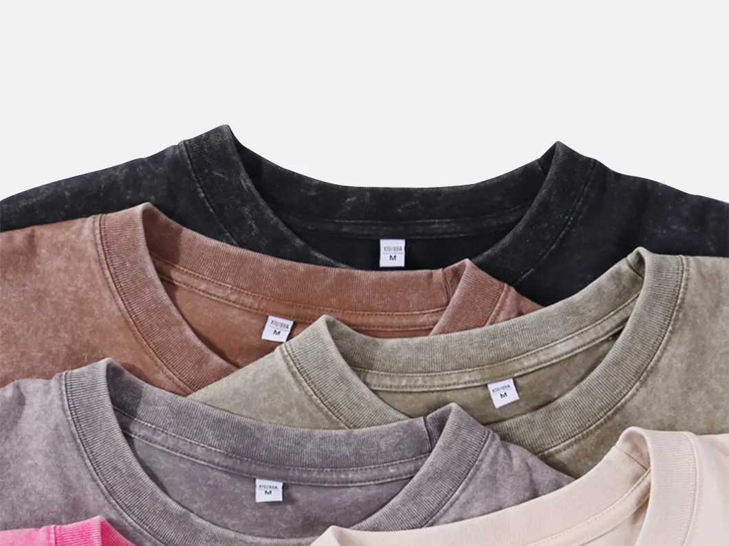 Premium Washed Cotton T-Shirt - View 4