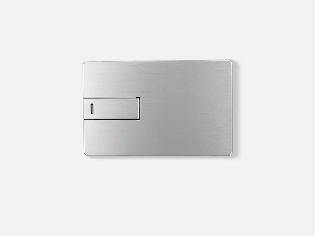 Metal Credit Card USB 2.0 Flash Drive - View 2