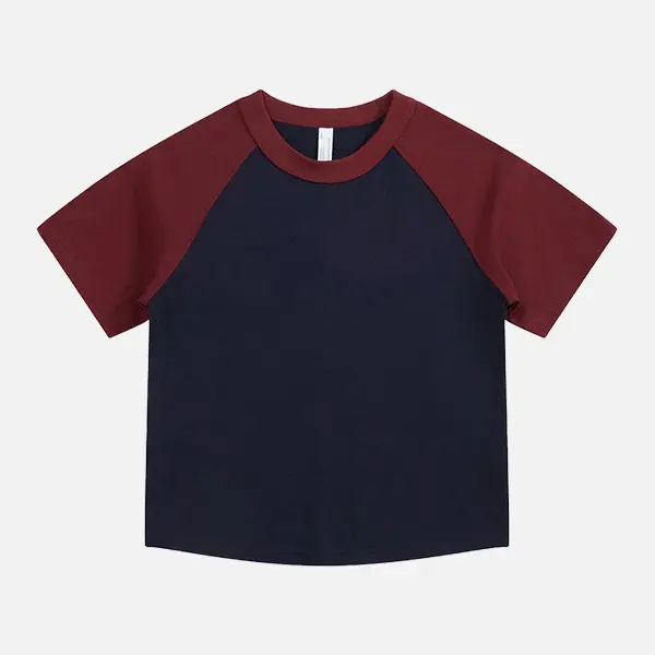 Navy Maroon Raglan