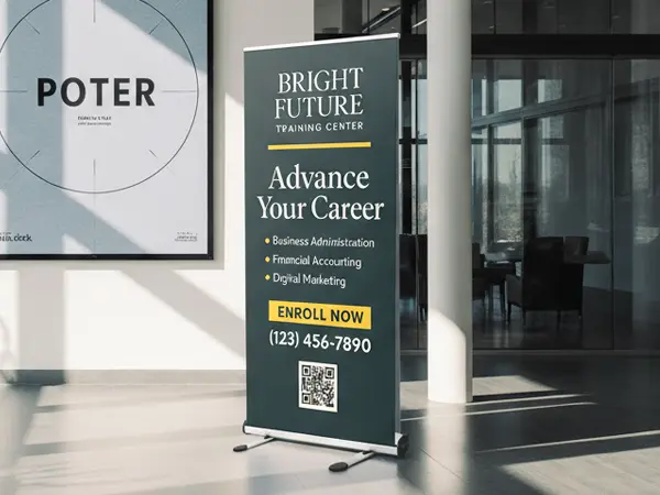 Outdoor Double-Sided Retractable Banners