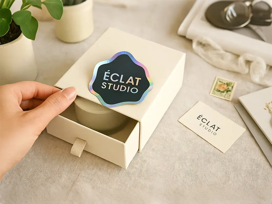 Holographic Shimmer Labels - View 1