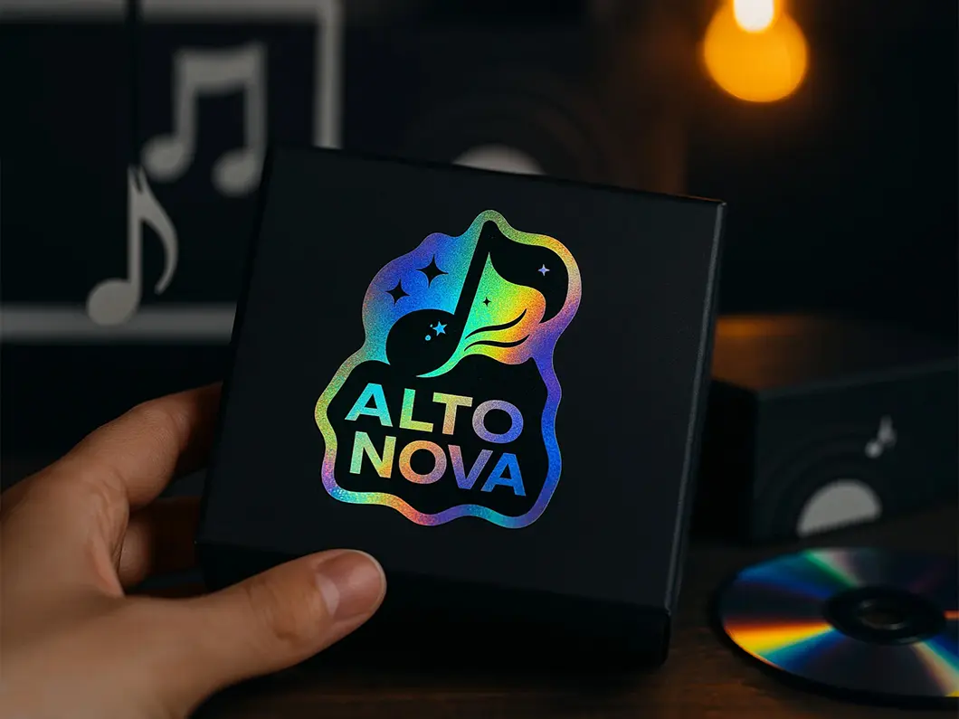 Holographic Shimmer Labels - View 2