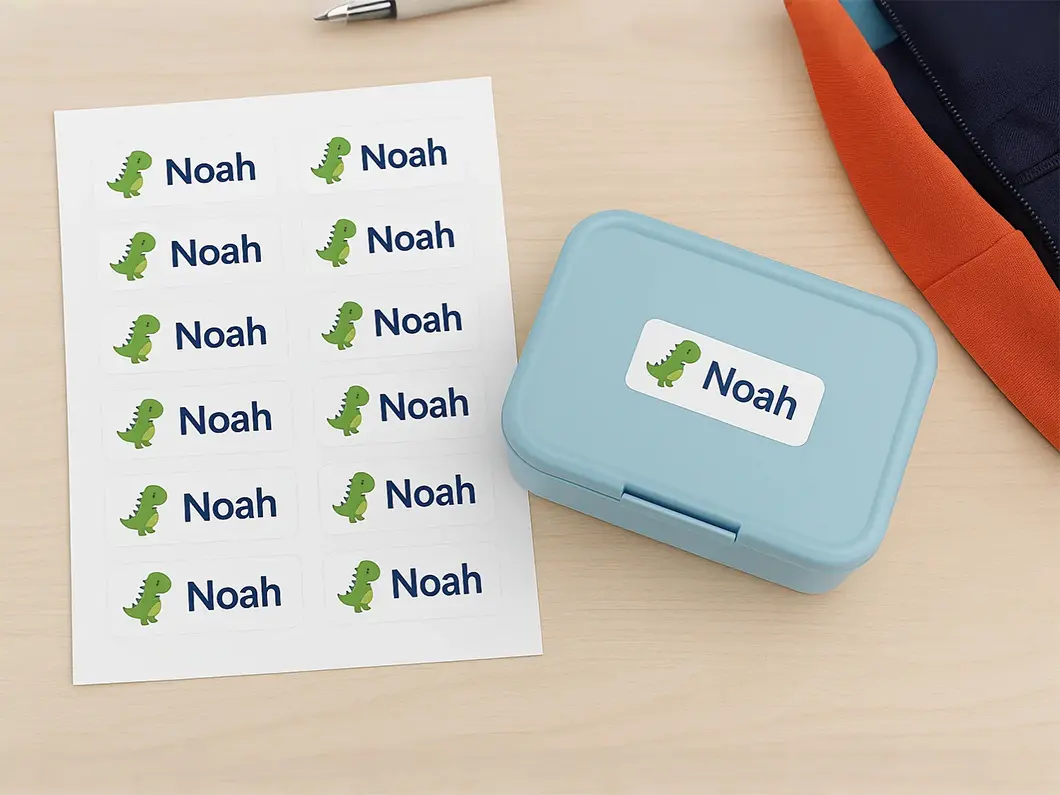 Kids Name Labels - View 4