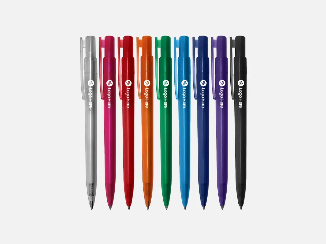Transparent Barrel Click Pen