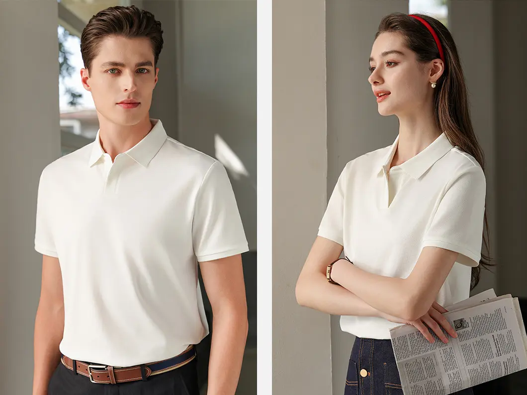 Minimal Pique Polo Shirt - View 5
