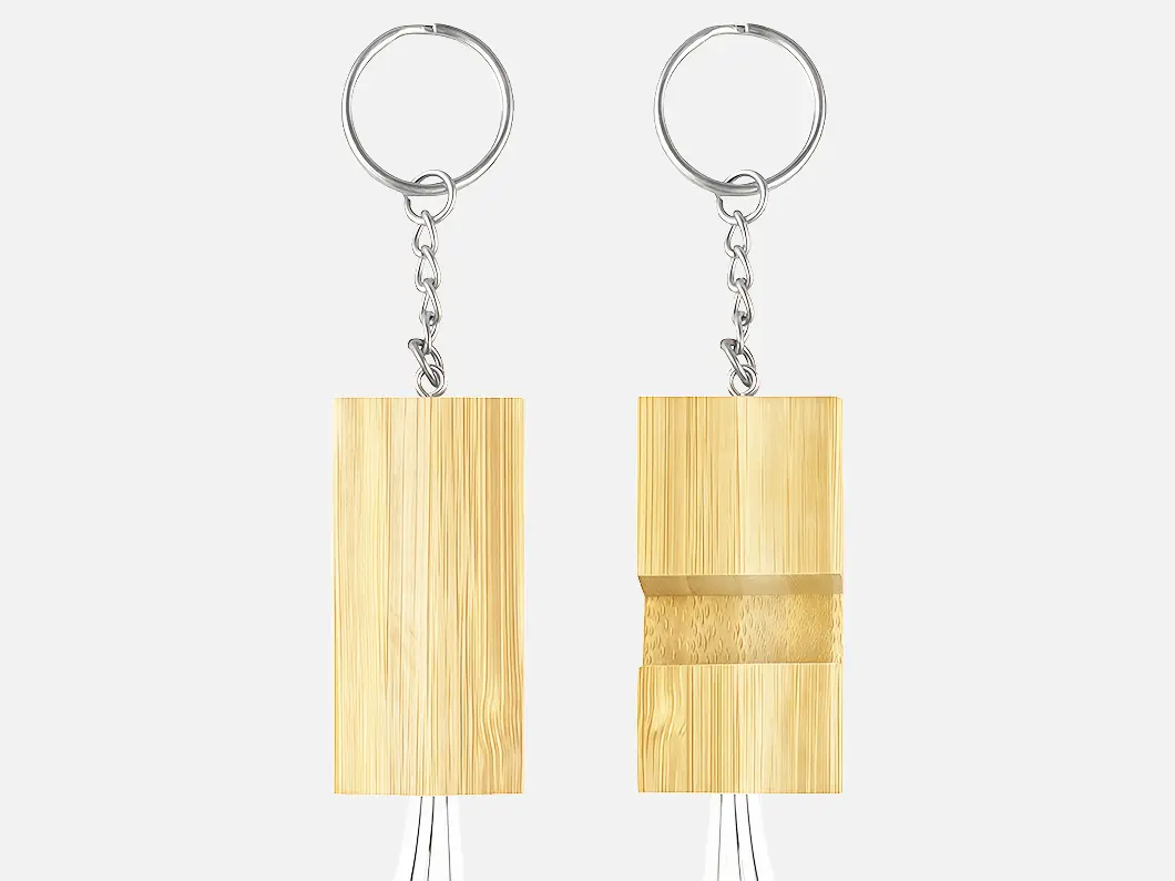 Eco 4-in-1 Bamboo Charging Cable with Phone Stand