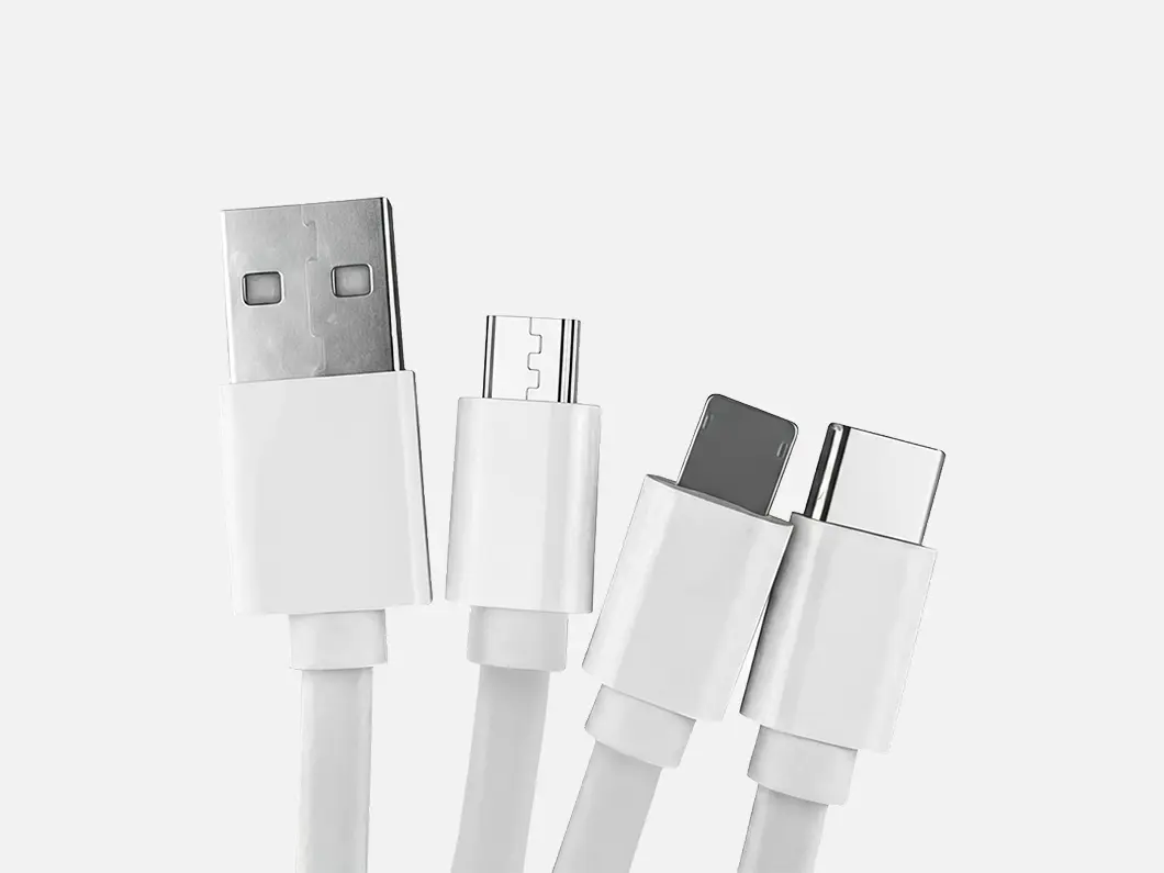 Eco 4-in-1 Bamboo Charging Cable with Phone Stand
