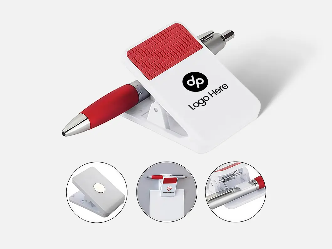 Fridge Magnet Clip with Pen Holder