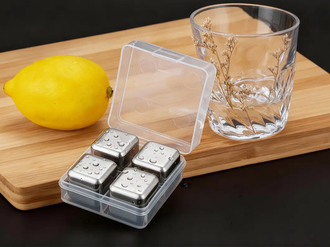 FrostCube Stainless Steel Ice Cubes