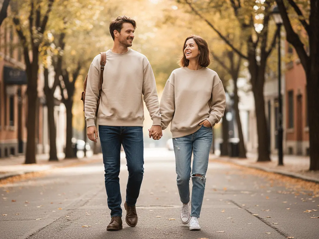Relaxed Cotton Sweatshirt - View 1