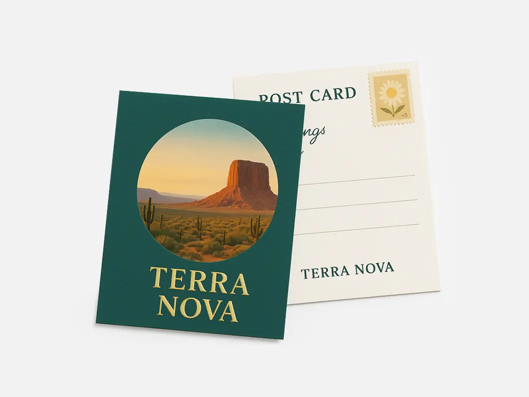Raised Foil Postcards