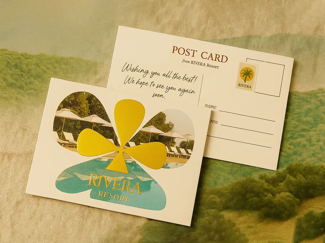Raised Foil Postcards - View 1