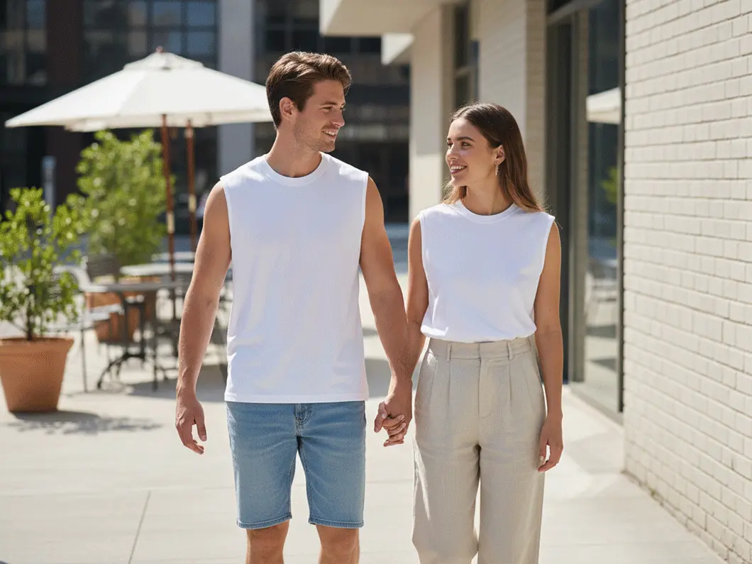 Unisex Affordable Cotton Tank Top - View 1