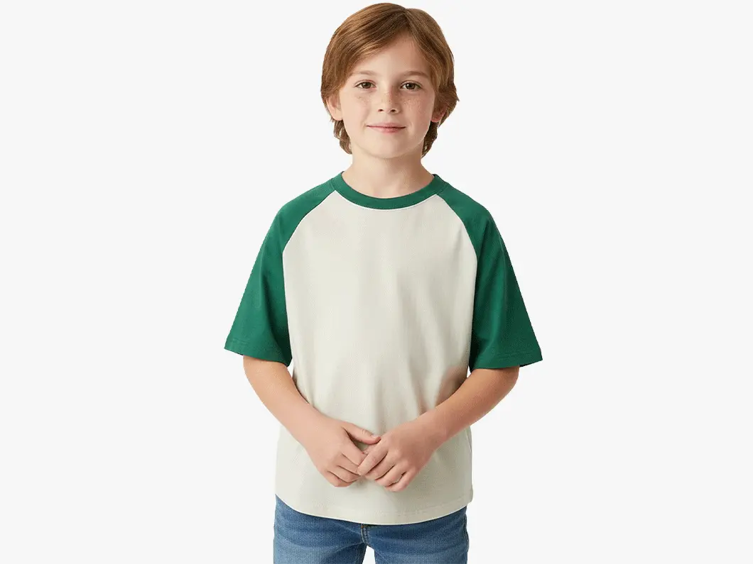 Youth Color Block Raglan T-Shirt - View 2