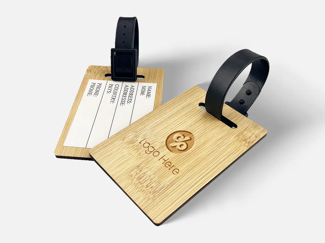 EcoCarry Bamboo Travel Tag