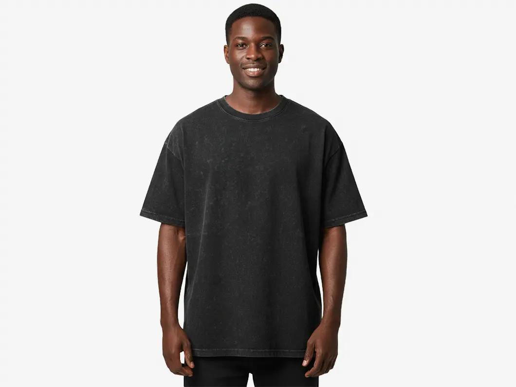 Premium Washed Cotton T-Shirt - View 2
