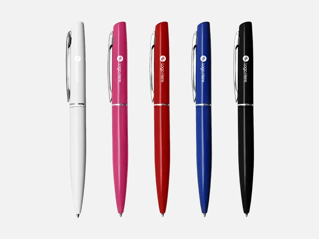 Glossy Metal Twist Ballpoint Pen