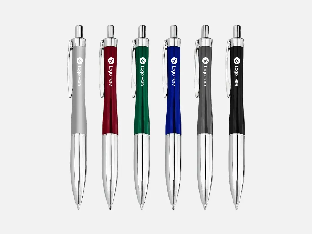 Two-Tone Promotional Pen with Chrome Accents