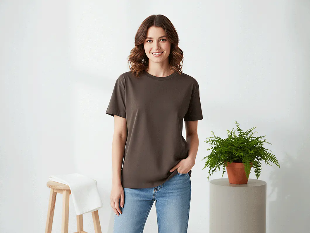 Classic Color Cotton T-Shirt - View 1
