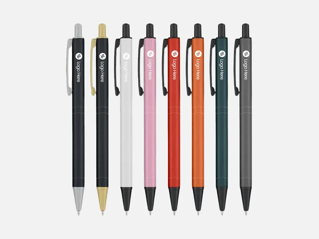 Matte Plastic Click Ballpoint Pen - Overview