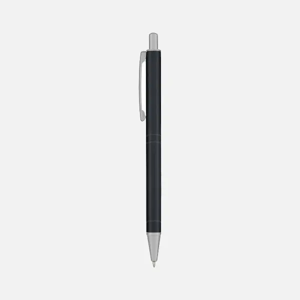 Black + Silver Tip
