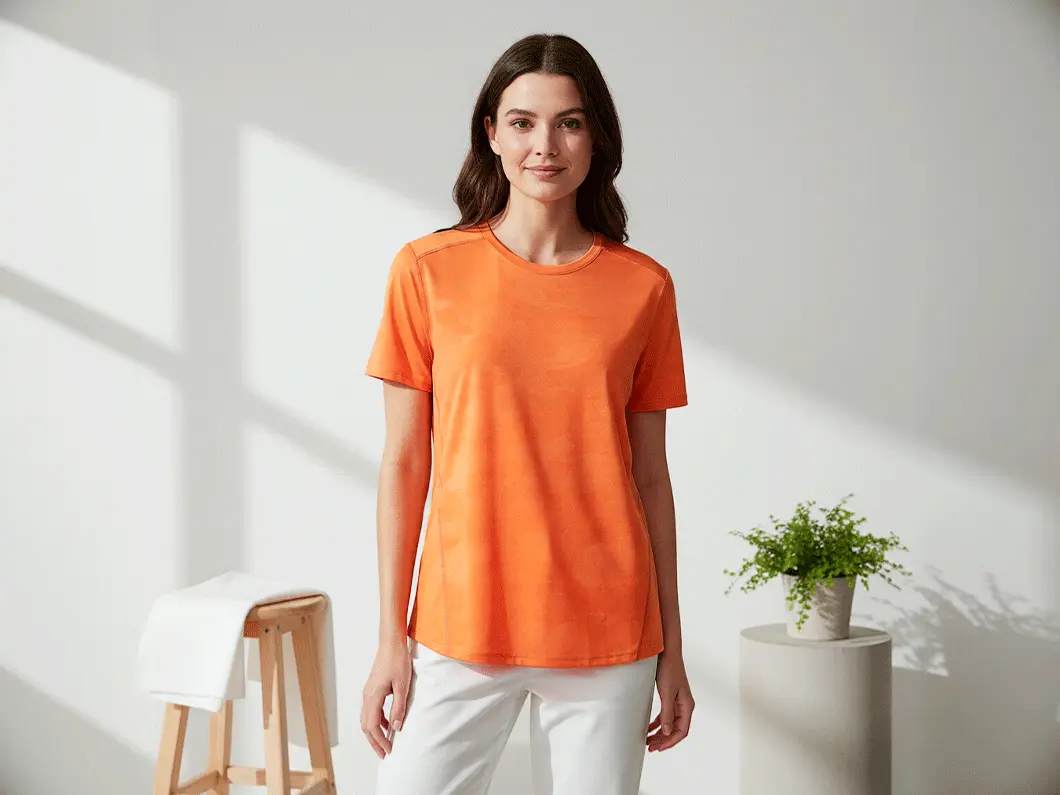 Embossed Active T-Shirt - View 1