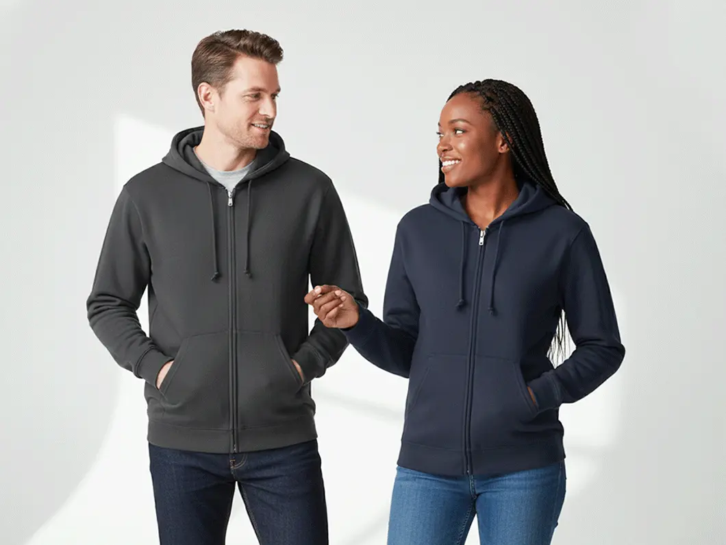 Blank Zip-Up Hoodie by Gildan - View 1