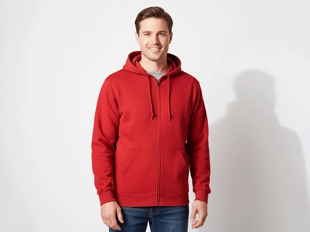 Blank Zip-Up Hoodie by Gildan - View 2
