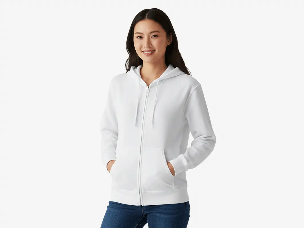 Blank Zip-Up Hoodie by Gildan - View 3