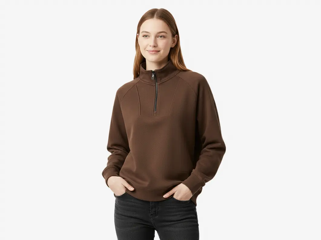 Polished Quarter-Zip Sweatshirt
