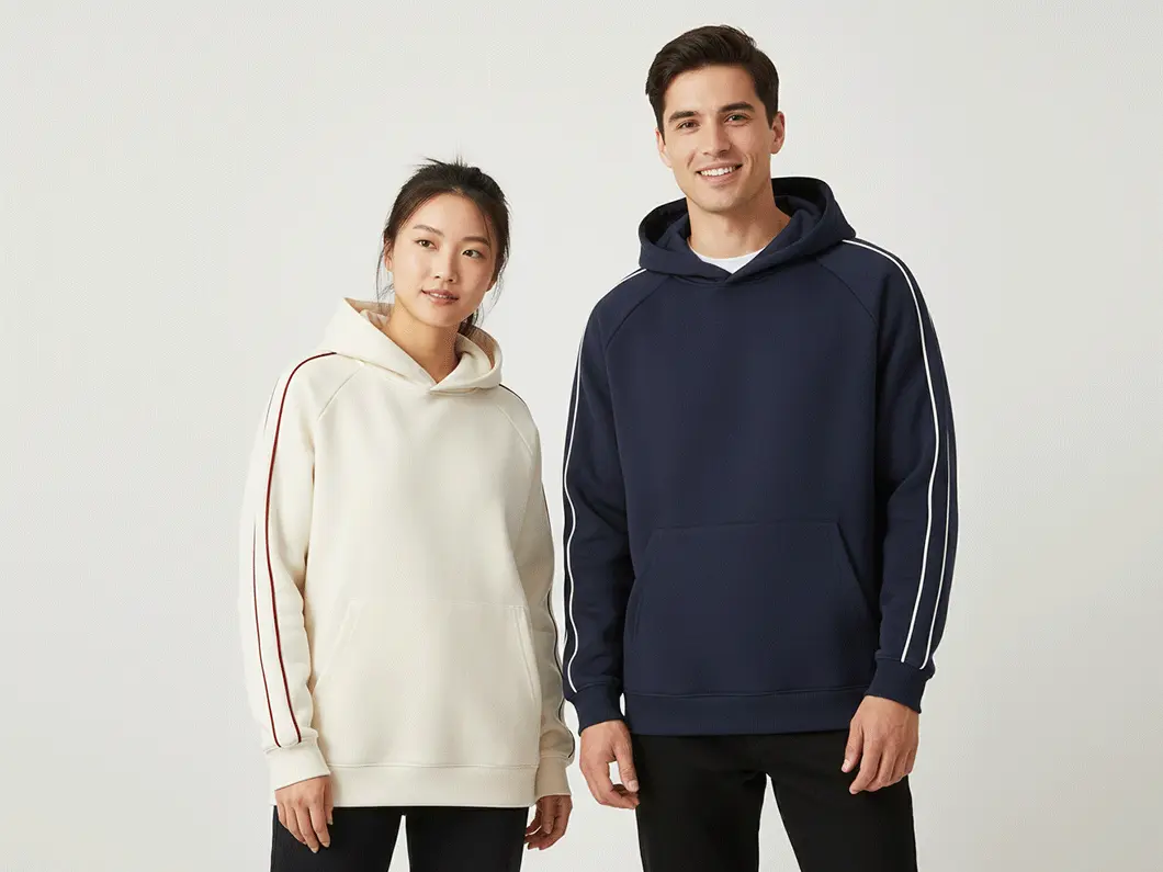 Piped Raglan Hoodie - View 1