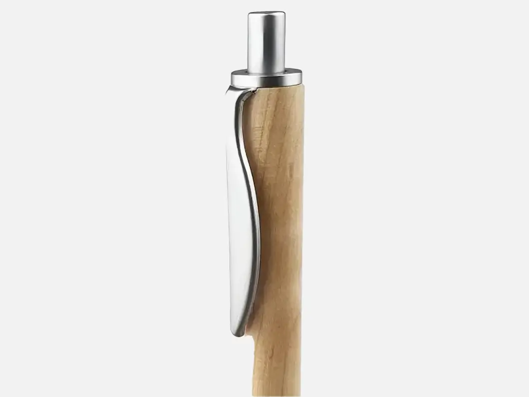 Bamboo Silver Trim Pen - View 3