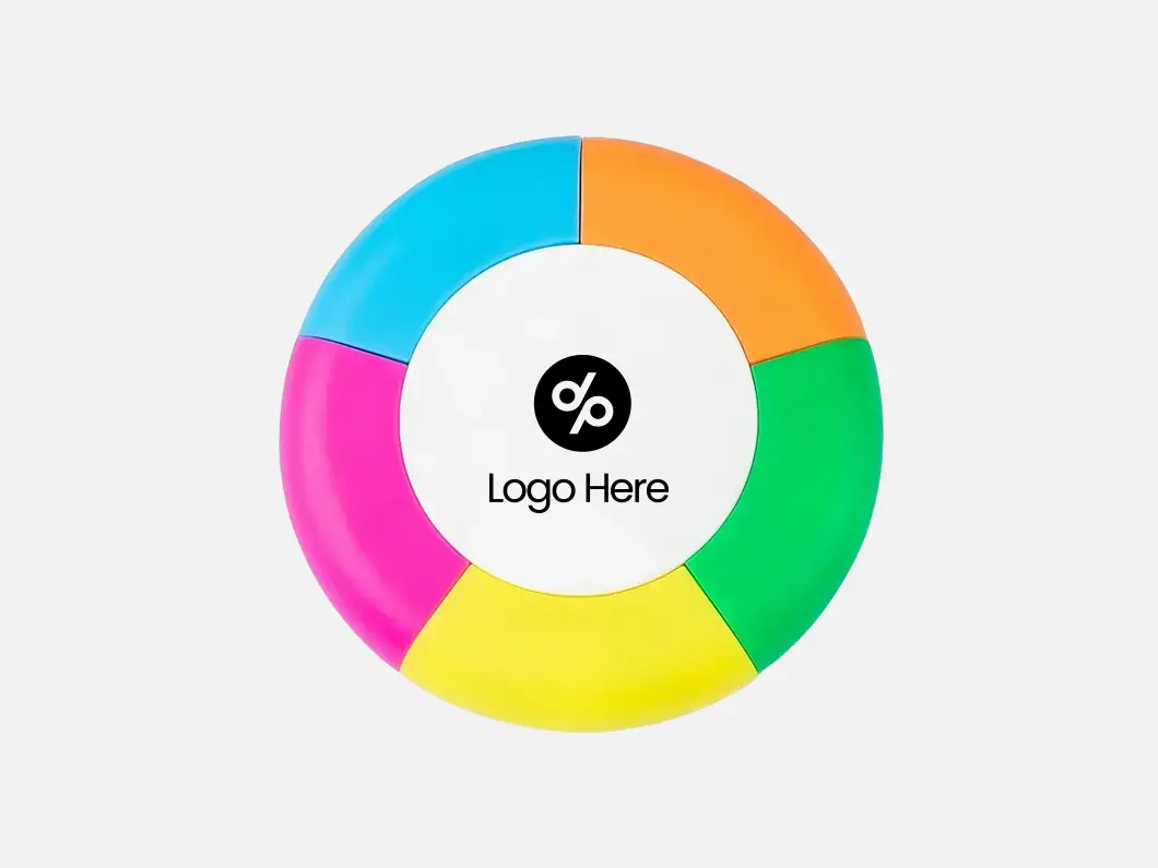 5 Color Round Highlighter - View 1