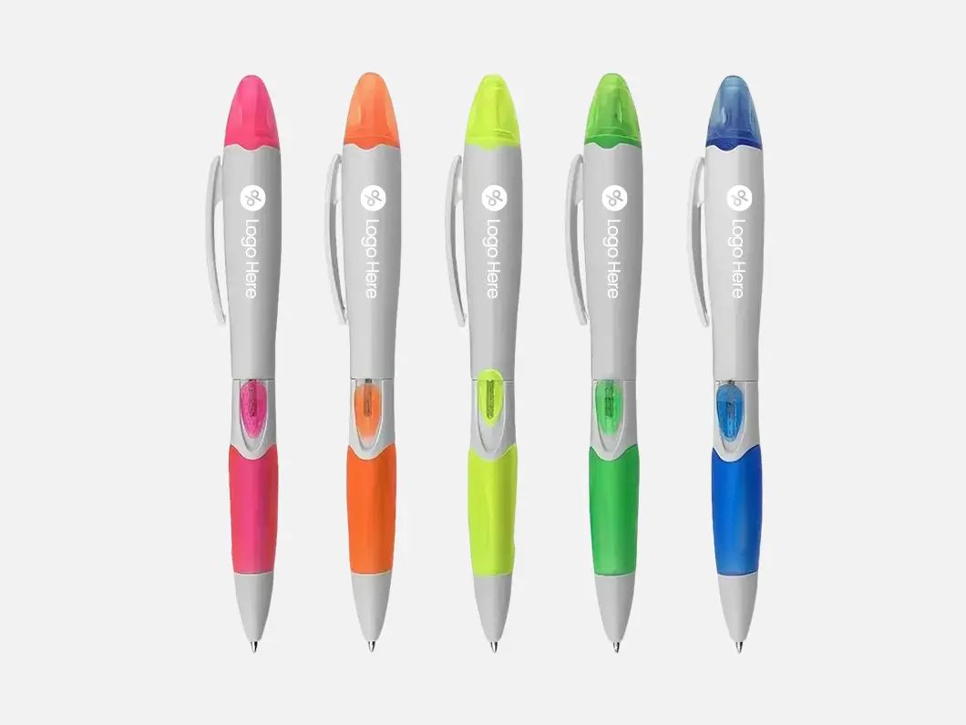 Ballpoint & Highlighter Pen - View 1