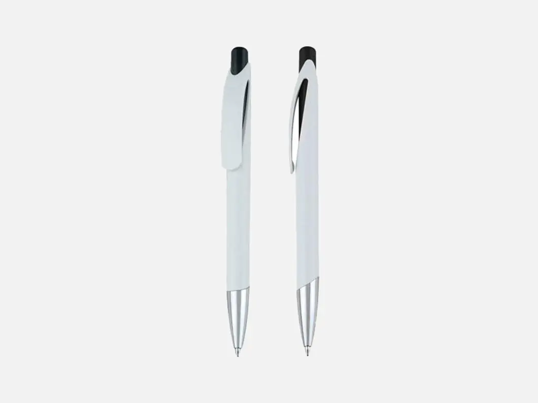 White Accent Ballpoint Pen - View 2