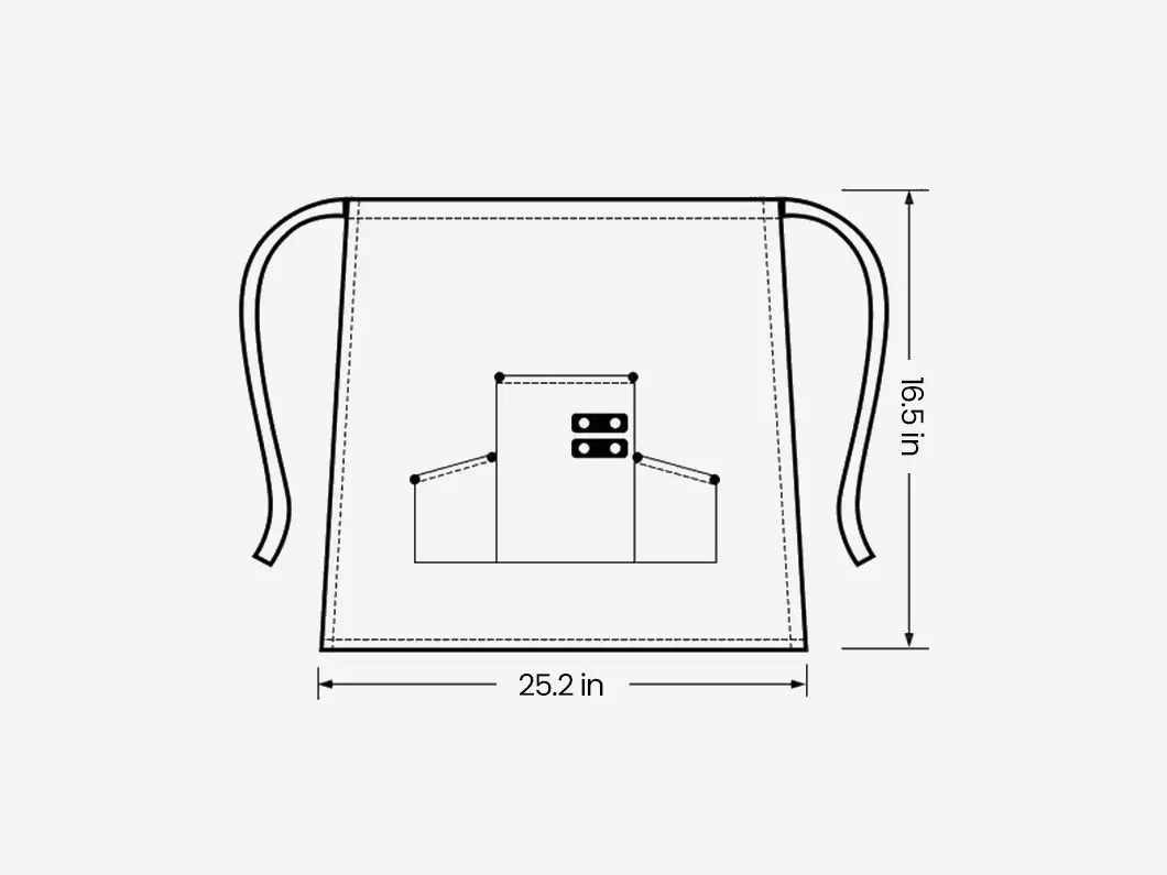 Utility Waist Apron with Pockets - View 5
