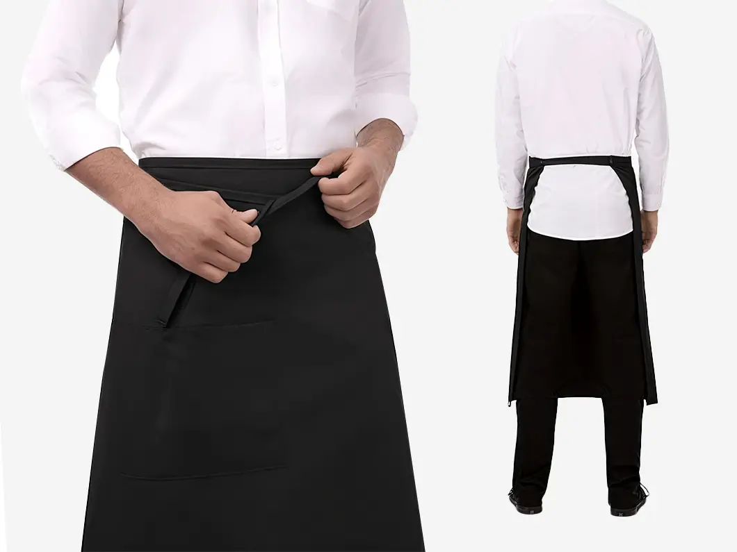 Long Waist Server Apron - View 4