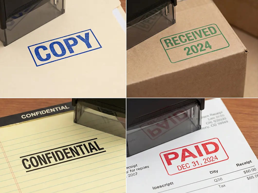Rectangular Self-Inking Stamps  - View 3
