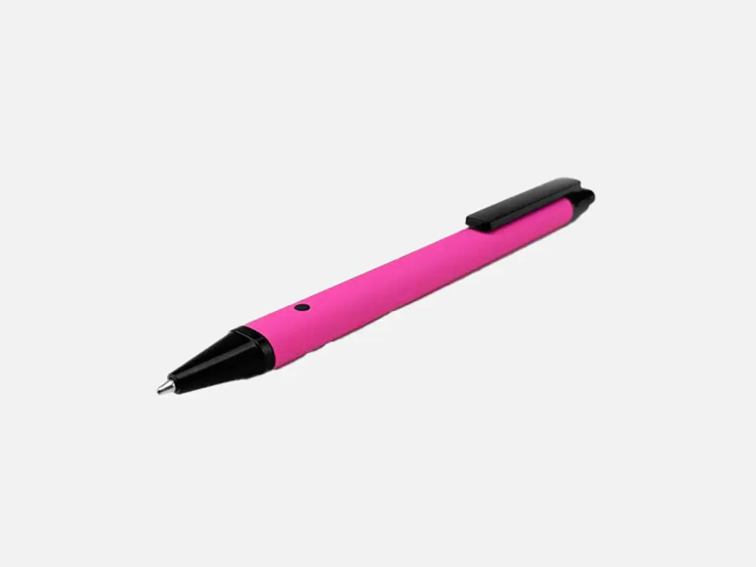 Clip-Top Matte Aluminum Ballpoint Pen - View 2