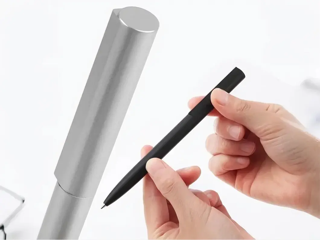 Hexagonal Aluminum Gel & Ballpoint Pen - View 2