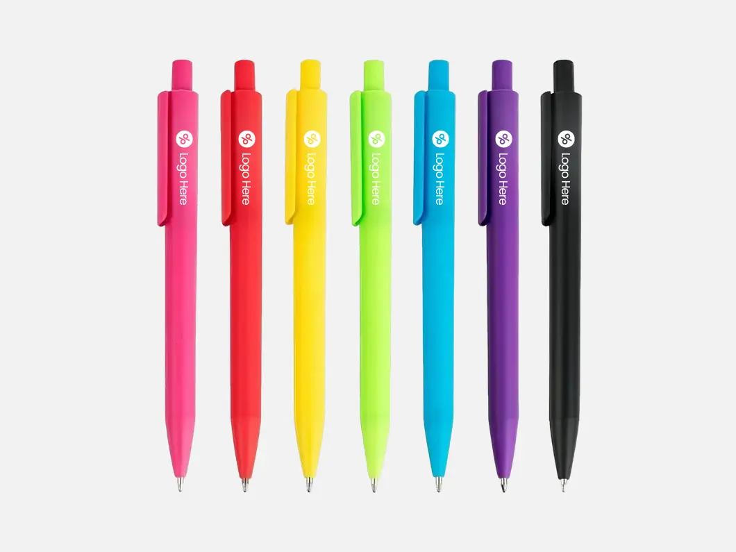 Frosted Color Click Pen - View 1