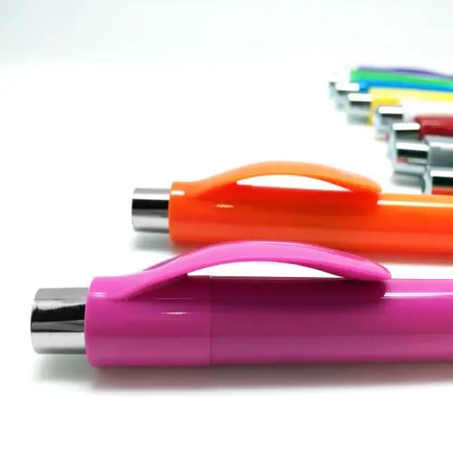 Color Barrel Click Pen - View 2