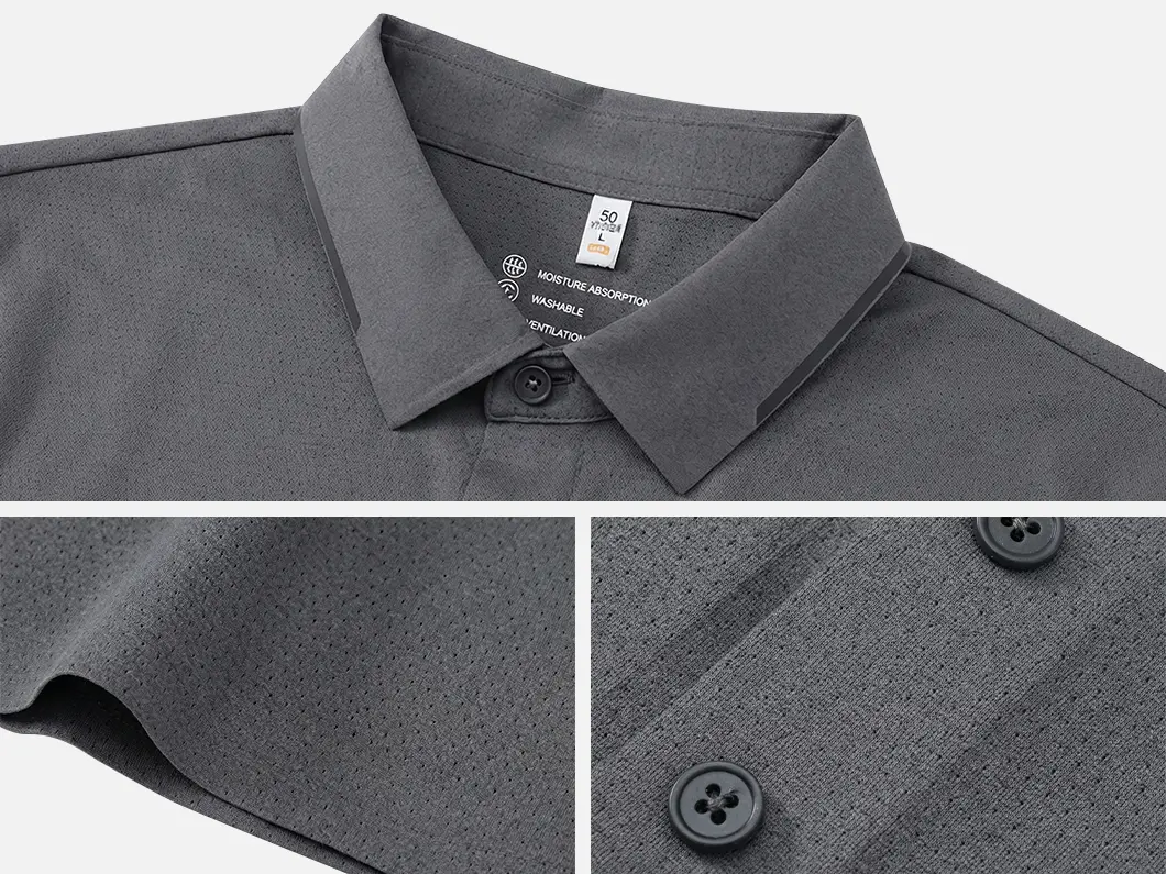 Mesh Knit Polo Shirt - View 4