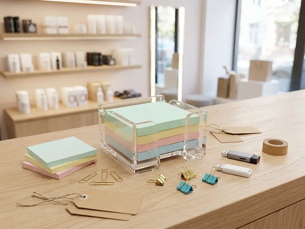 Acrylic Sticky Note Holder - View 3