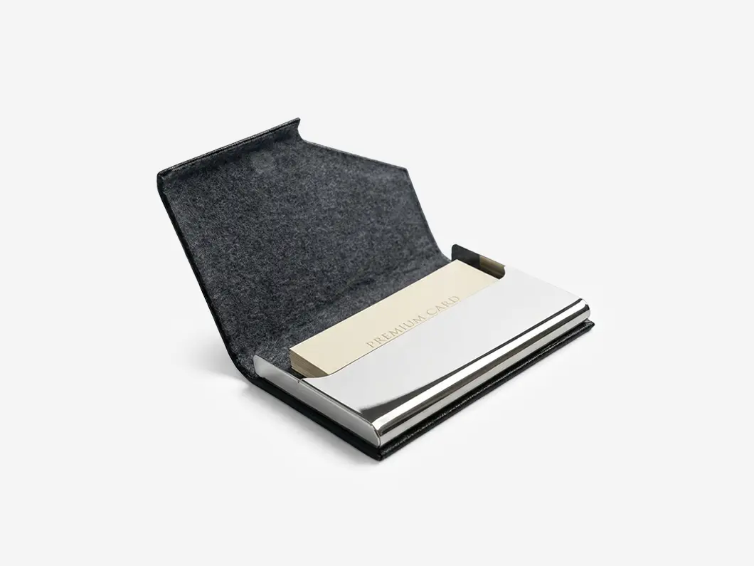 Leather Business Card Holder - View 2