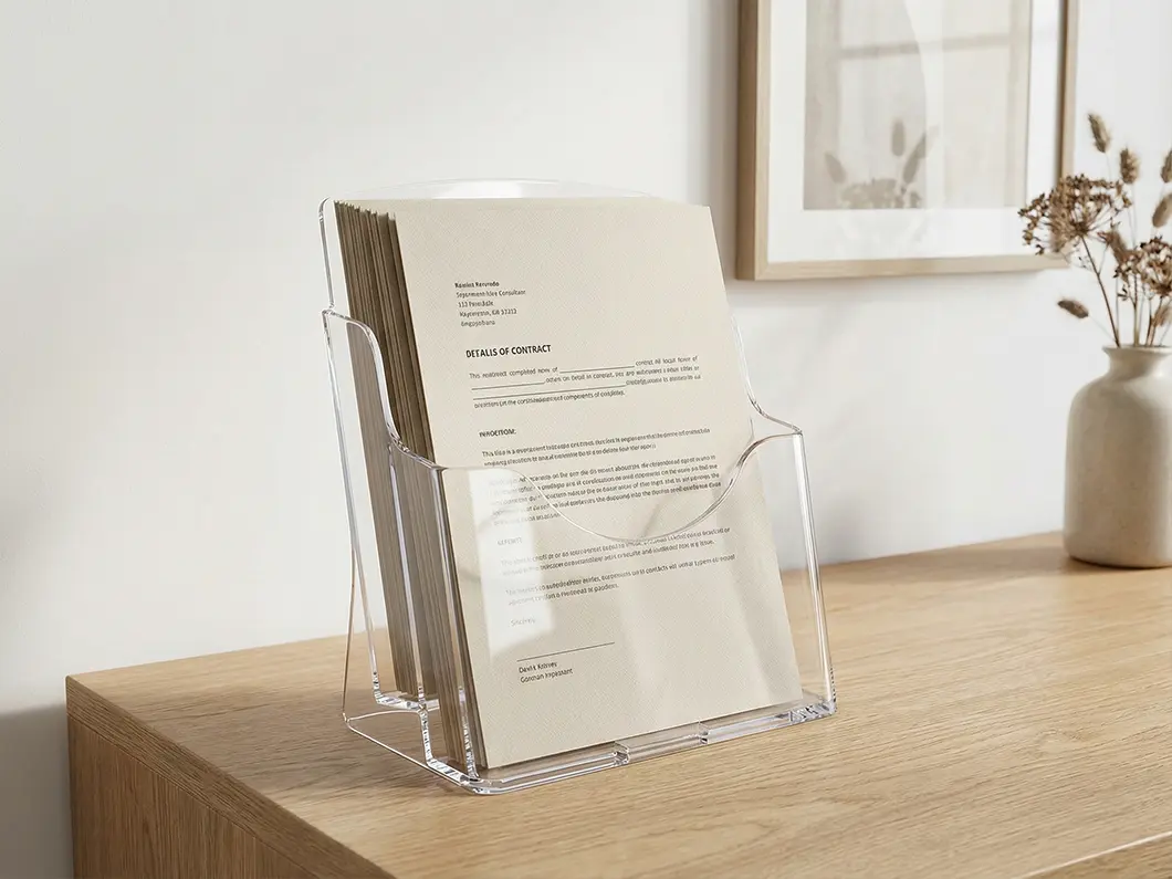 Acrylic Brochure & Flyer Holder - View 2