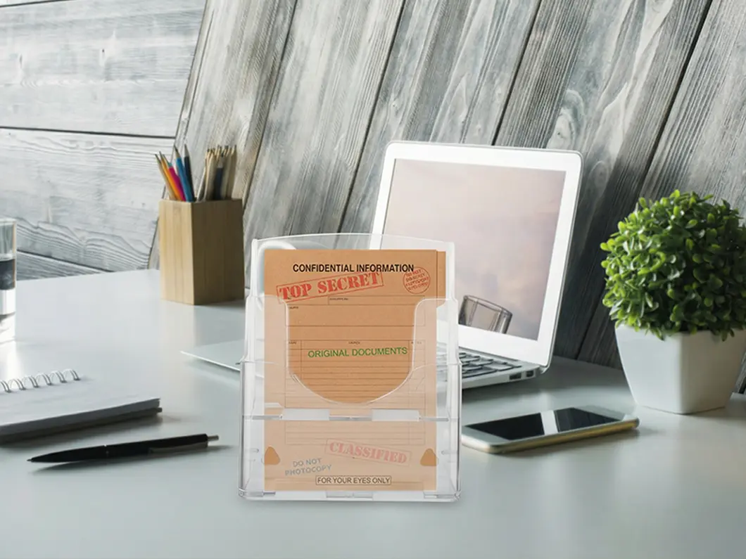 Acrylic Brochure & Flyer Holder - View 6