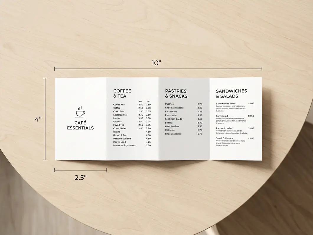 Pocket Menus - View 4