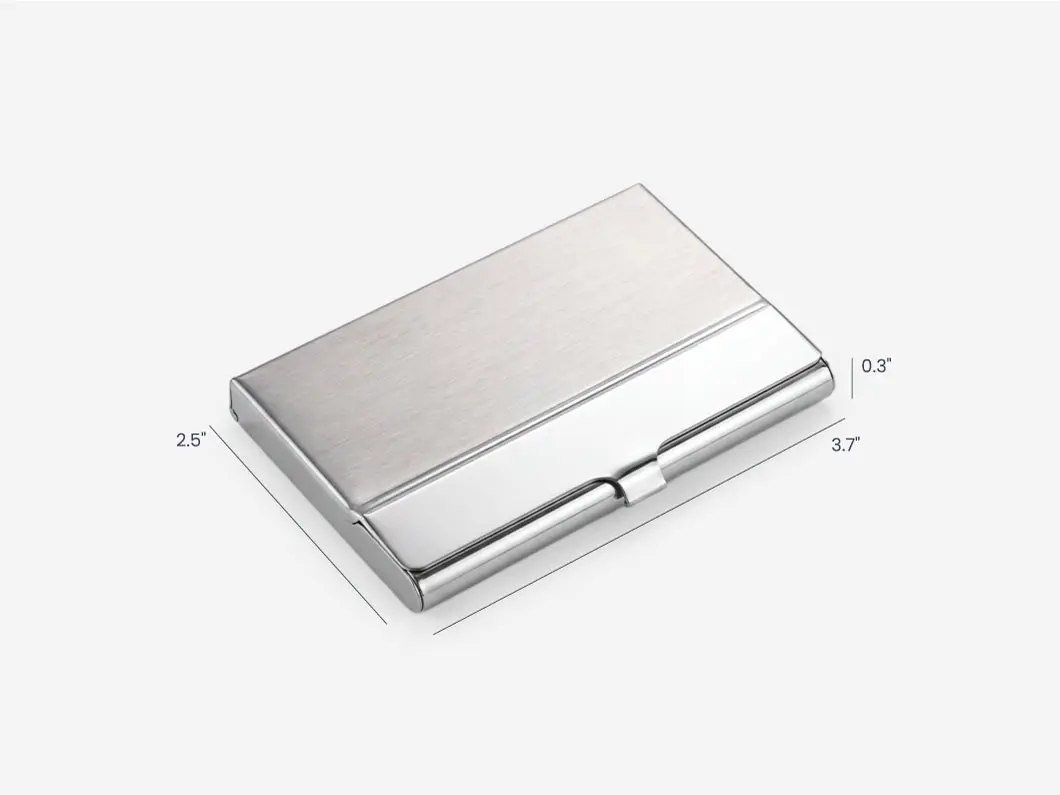 Stainless Steel Business Card Holder - View 5